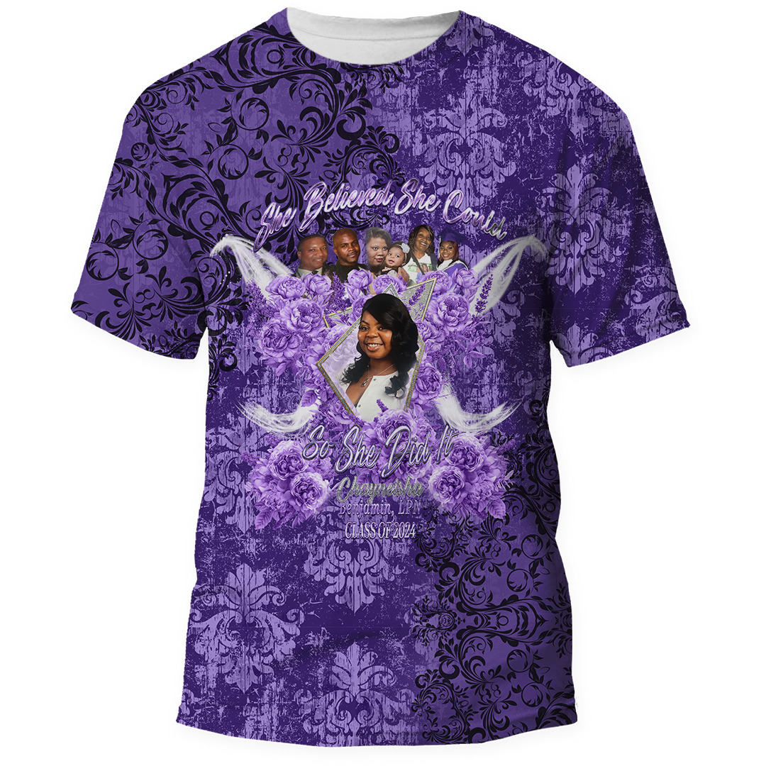 Graduation 2024 Damask Personalized Shirt