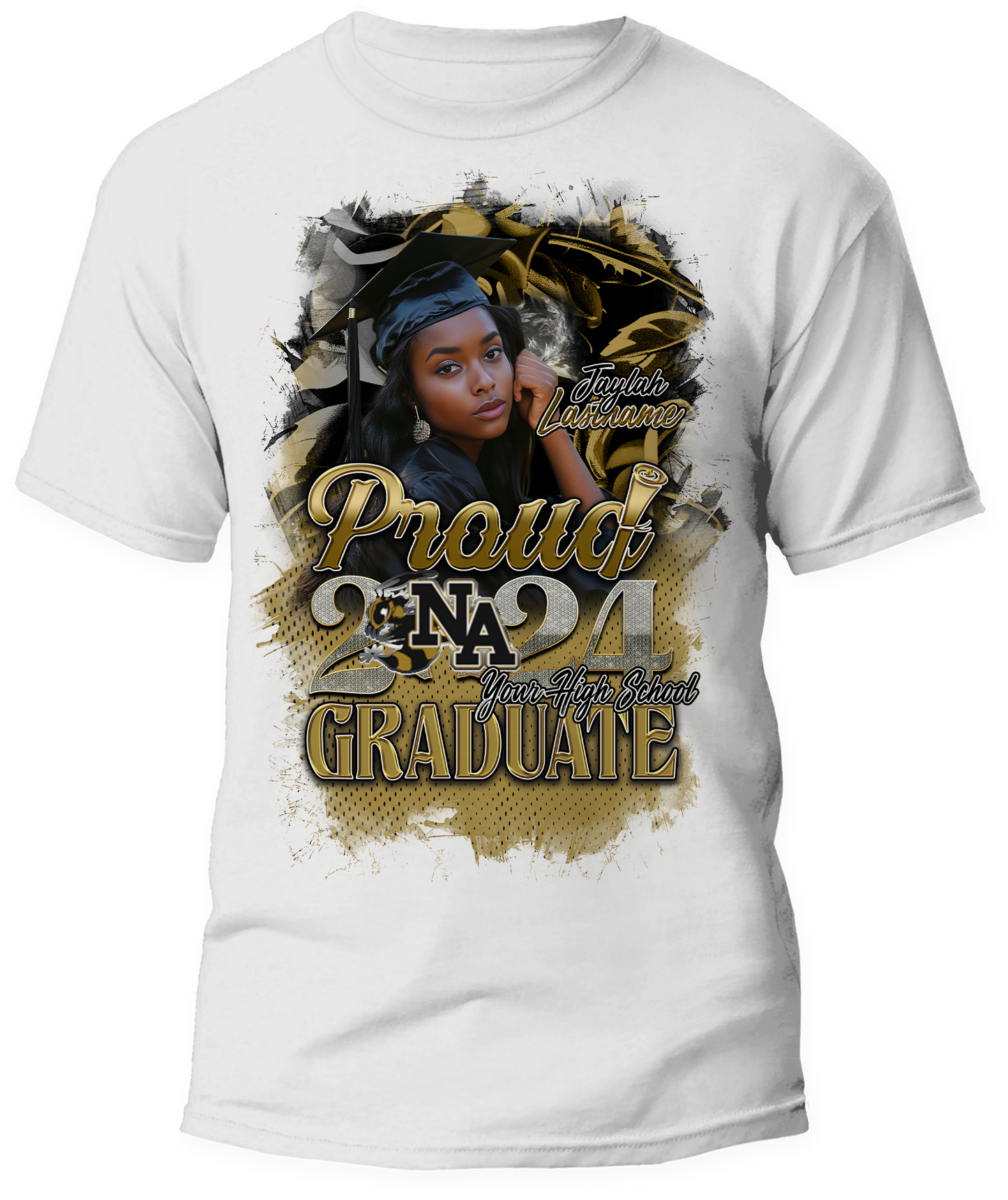 Graduation 2024 Proud Family Custom Photo Shirt
