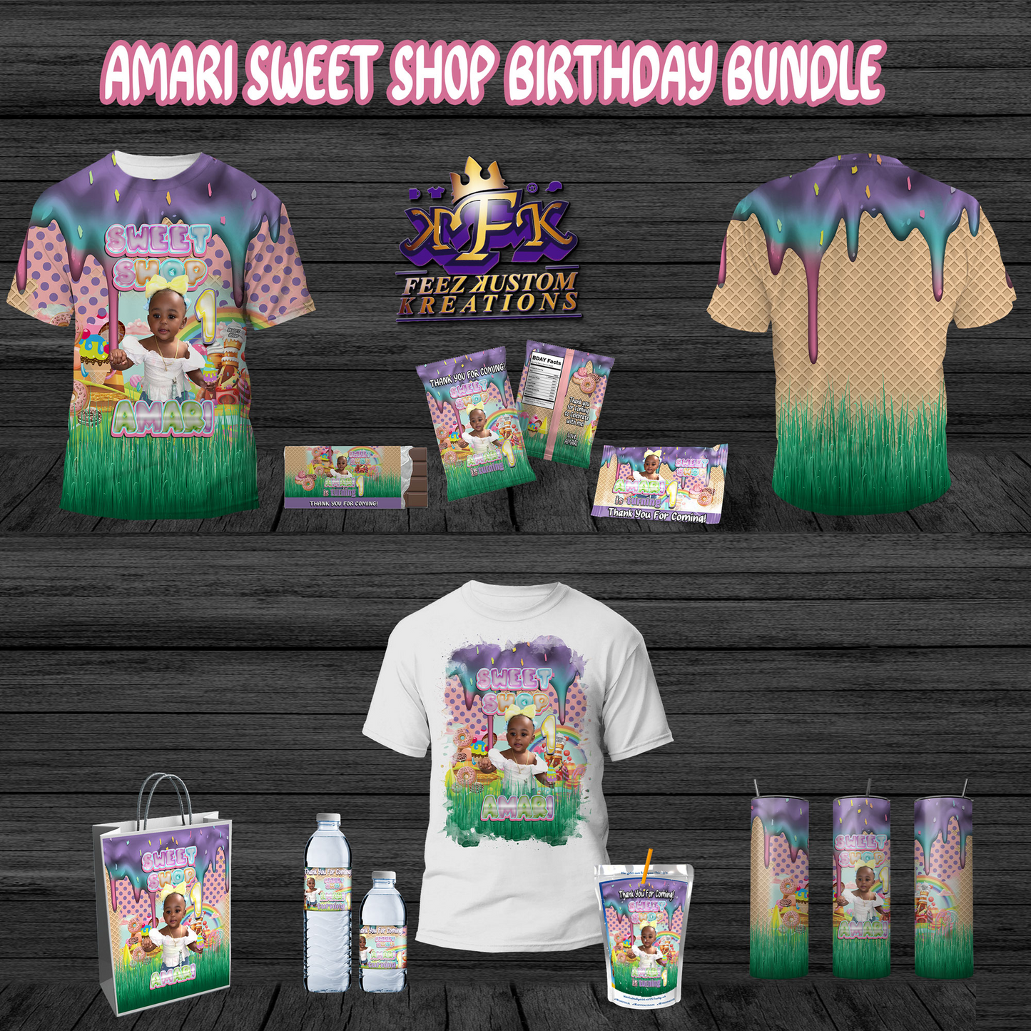 Amari Sweet Shop Birthday Premium T-Shirt
