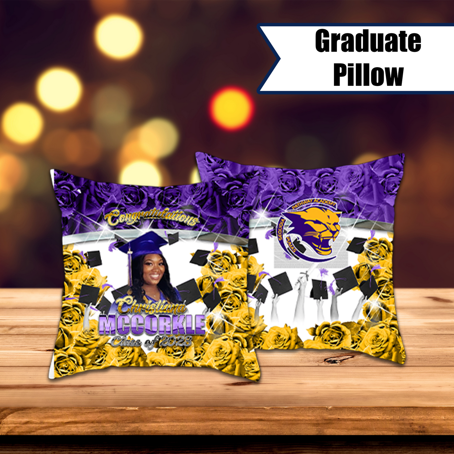 Graduation Pillow Cover