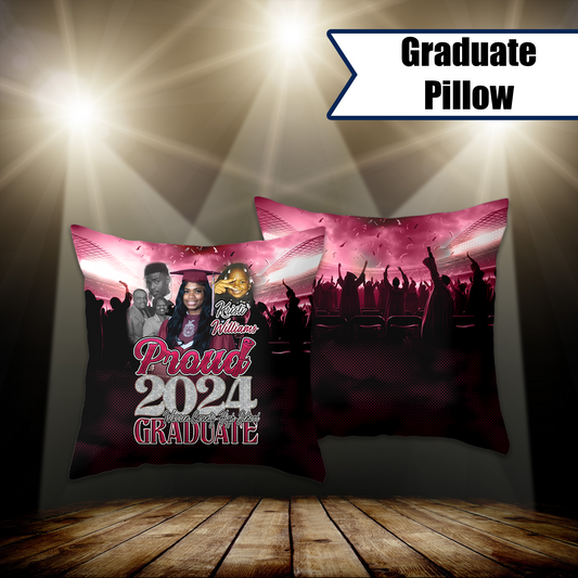 Graduation 2024 Proud Pillow Cover